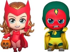 Hot Toys Cosbaby Wandaision Scarlet Witch & ision Halloween ersion 2-piece Set