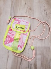 Justice Girls Crossbody Purse with Braided Strap and Adjustable Strap Pink