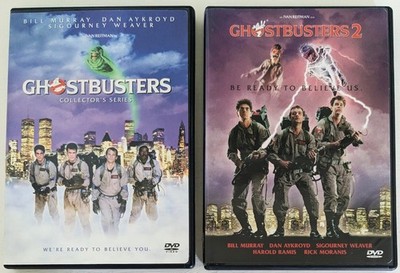 Ghostbusters 1 & 2 Collection, DVD Set w/Inserts, Bill Murray - Excellent