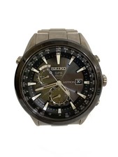 SEIKO Solar Watch Analog Ceramic BLK 7X52 0AA0