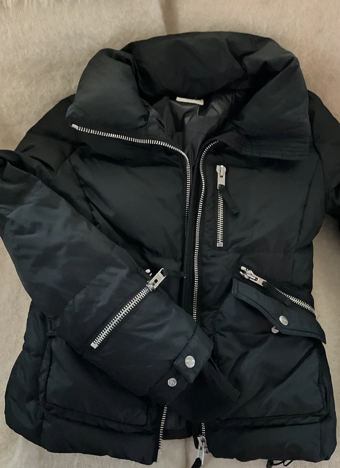CHAQUETA PUFFER SAM NEW YORK NEGRA MUJER PLUMÓN ESTILO Y COMODIDAD S/M Foto 2 de 4
