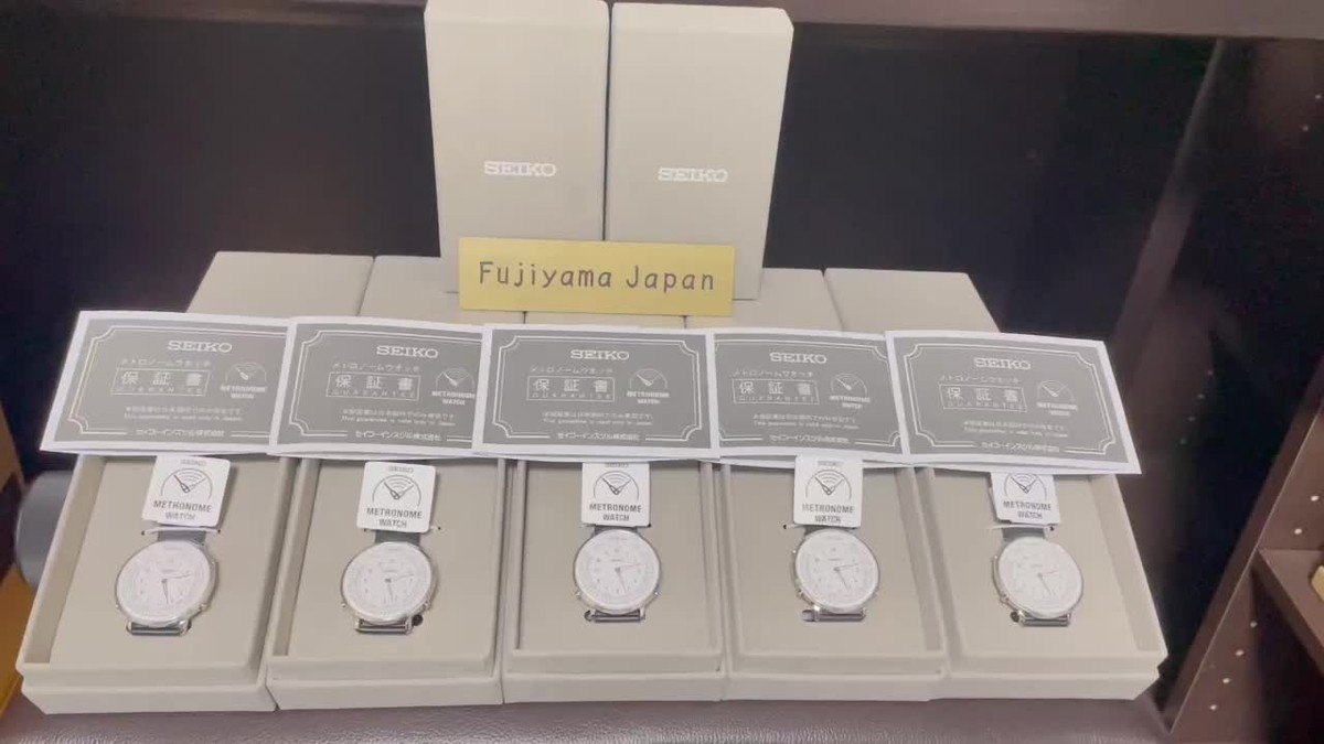 SEIKO Metronome Watch SMW006A Standard Line Monotone Black White w