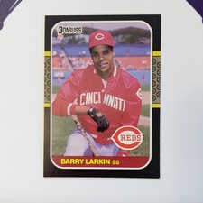 Donruss 1987 Rookie #492 Barry Larkin Cincinnati Reds MLB Baseball