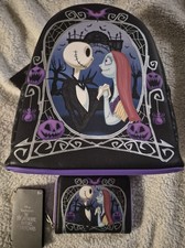 Disney Loungefly Nightmare Before Christmas "Jack & Sally" With Wallet. Nwt