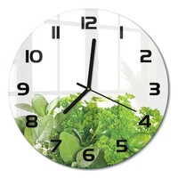 Dekorative Wanduhr Mit FließEnden Zeigern KräUter Schwarze Zeiger Fi30 Cm