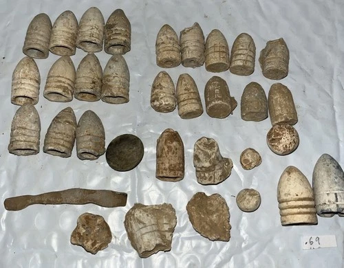 Civil War Battle Of KEARNEYSVILLE, WVa Carbines .69 US, CSA; Button, 3 Ring Etc