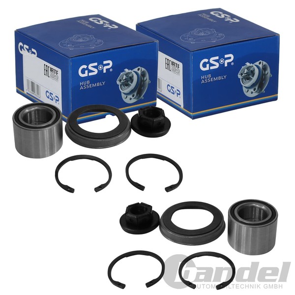 2X GSP Radlager Satz Hinten Beidseitig Passend FÜR Mazda 2 Links+Rechts-image