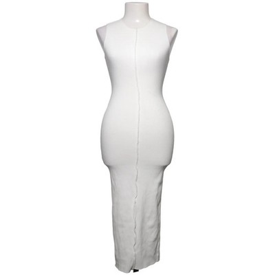Naked Wardrobe, Maxikleid, Größe: M, Weiß, Elasthan/Viskose, Sonstiges #upC
