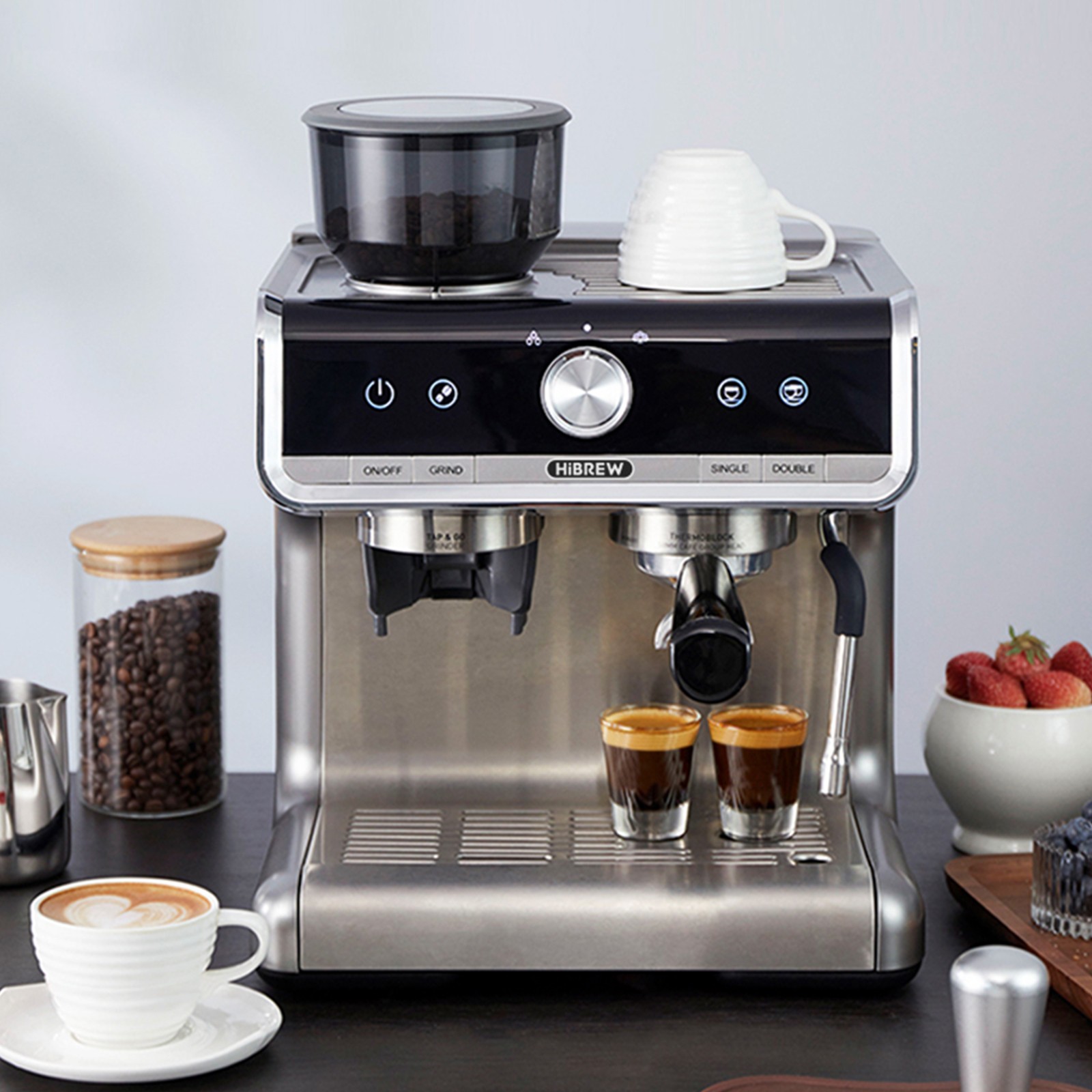 HiBREW Barista Pro Commercial Machine 20Bar Professional Bean to Cup Cafe/Hotel