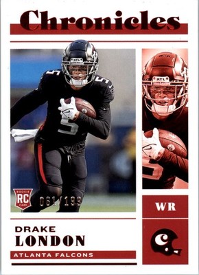 2022 Panini Chronicles Red #44 Drake London /199 - FB