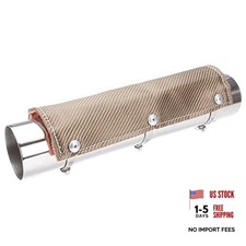 Titanium Pipe Shield 6" x 1' Exhaust Heat Shield   High-Temperature Resistant