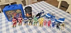 Group Of Vintage Bandai 1993 94 Mighty Morphin Power Rangers Figures W Lunchbox
