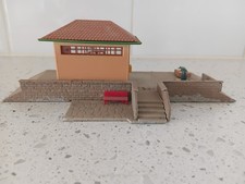 Vintage FALLER HO B133 BUS SHELTER STATION MINIATURE Model Train VGC OOP Rare