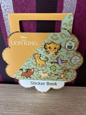  DISNEY THE LION KING STICKER BOOK 6 BÖGEN  GLITZER +OHNE NEU Tolle Motive