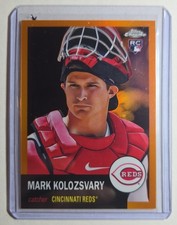 2022 Topps Chrome Platinum Mark Kolozsvary RC Orange Refractor /25 #55