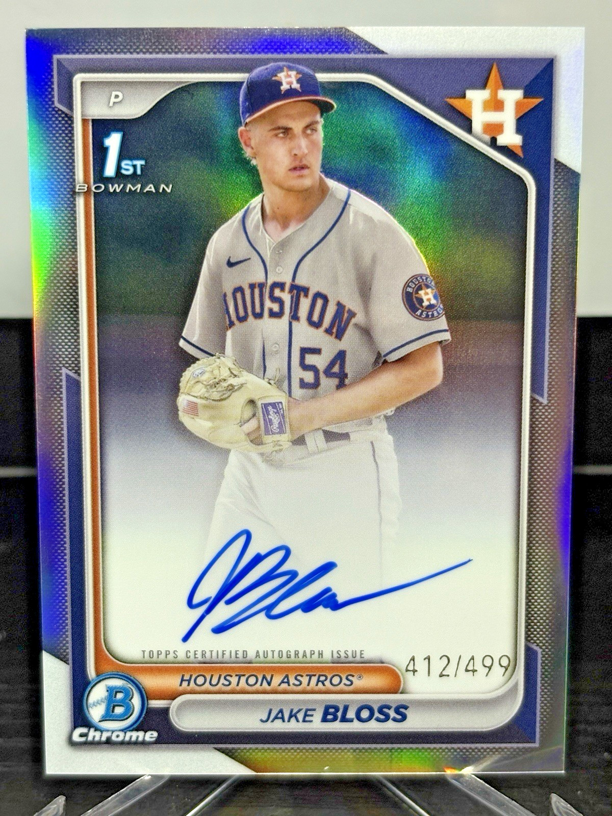 2024 Bowman Chrome - Jake Bloss 1st Refractor Auto /499 Astros - Blue Jays