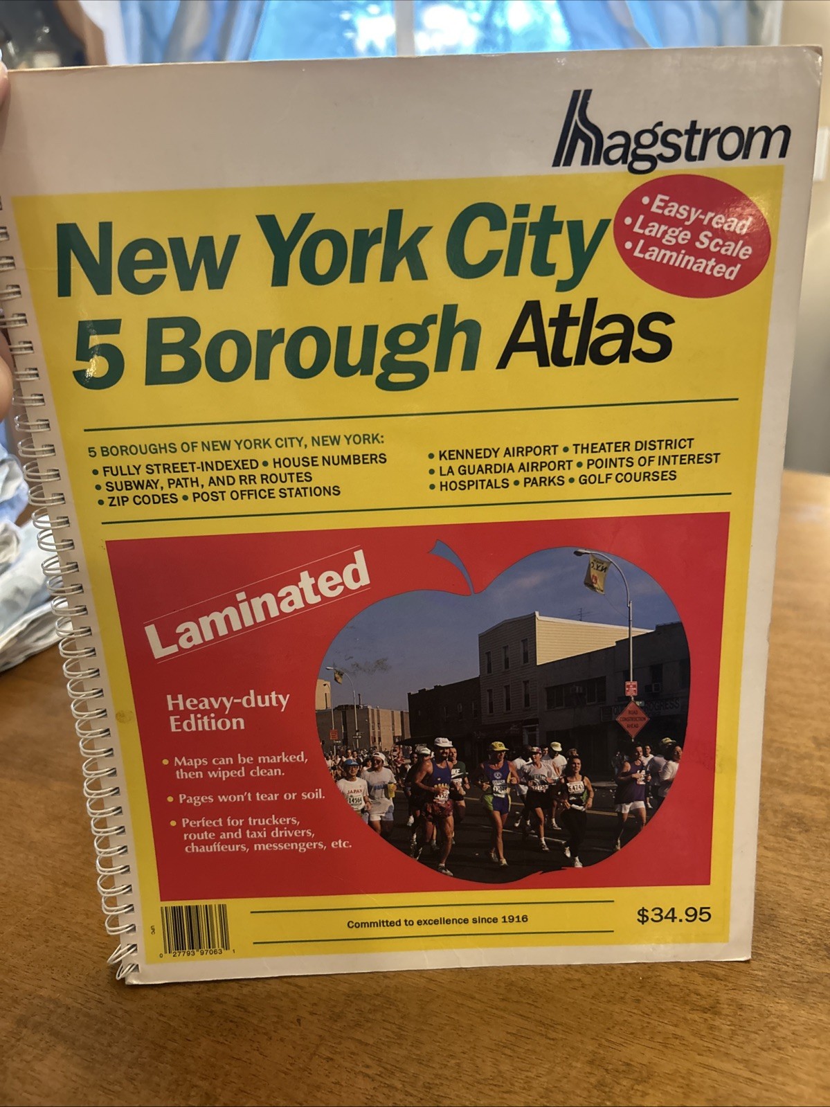 Hagstrom New York City Five Borough Atlas Maps First Digitized Laminated