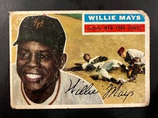 1956 Topps Willie Mays #130 Gray Back - Poor