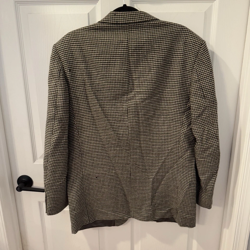 Blazer Ungaro Paris Para Hombres 46R Lana Marrón Cuadros Traje Chaqueta Abrigo Deportivo Sin Ventilación Foto 2 de 4