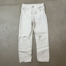 Women  s White Denim Jeans Size 28