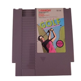 Bandai NES Nintendo Golf Challenge Pebble Beach Clean Box and Game TESTED