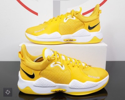 Nike PG 5 TB Yellow White Promo Athletic Shoes Men's Size 10.5-11.5 (DM5045-702)