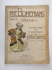 Antico spartito musicale 1904 La Bohème Art Nouveau copertina Metlicovitz Puccini