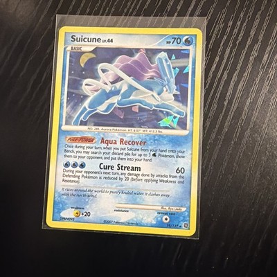 Suicune 19/132 Cracked Ice Holo Pokemon TCG Secret Wonders Excellent LP