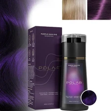 200ml Polar Hair Instant Dye Shampoo, Hair Color Shampoo for Hair Natural Color