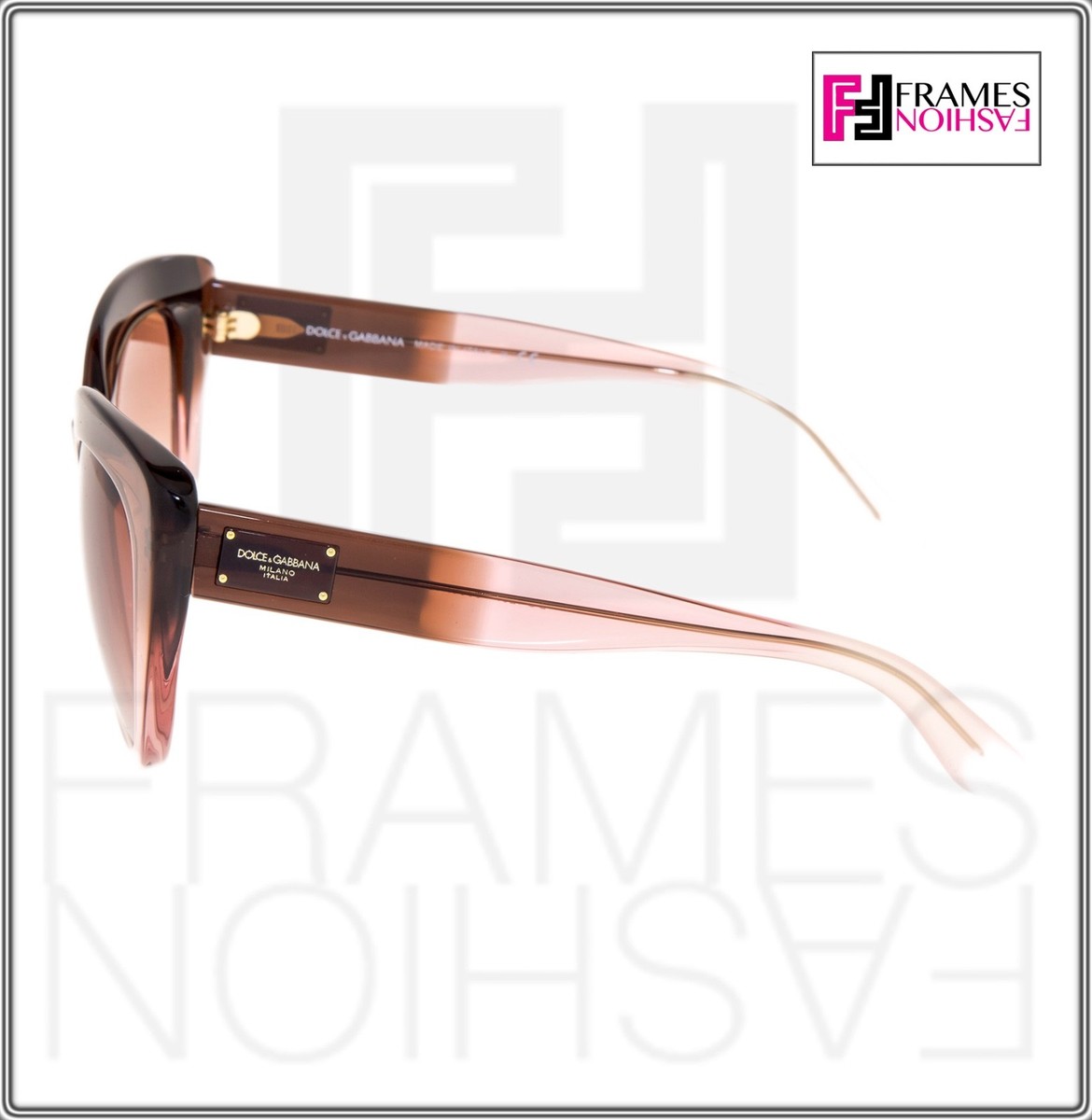 DOLCE & GABBANA 4287 Bordeaux Powder Pink Gradient Cat Eye