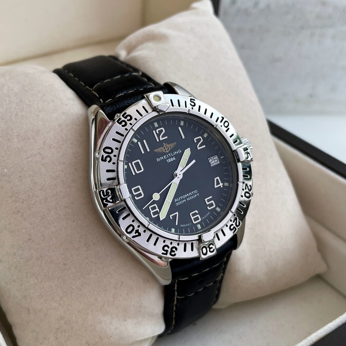 Breitling Colt Automatic Ref: A17035 Black 300m | eBay display picture 1