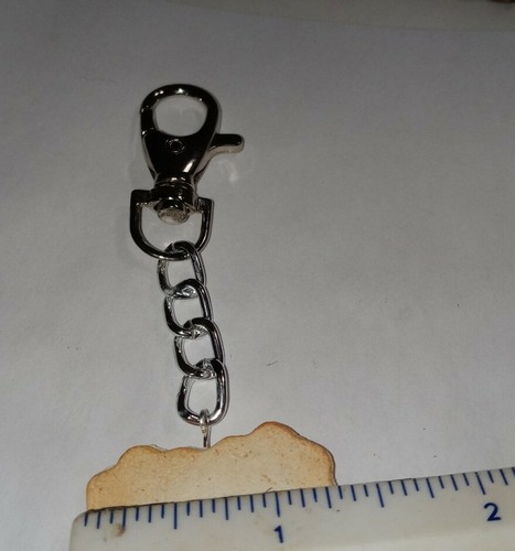 Linzer Inspired Jam Cookie Keychain Silver Accessory Dessert Cookie - 第 2/5 張圖片