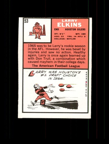 1966 TOPPS FOOTBALL CARDS - Complete your Set - YOU PICK #1 thru #132 - Picture 148 of 334