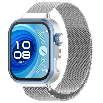 Magnetic Mesh Strap For Huawei Watch Fit 3/4/4 Pro Statinless Steel Metal Band