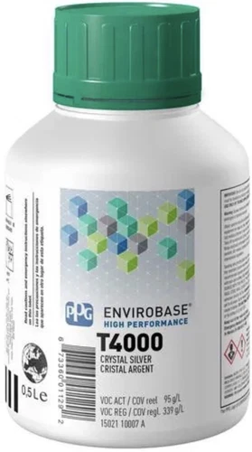 T4000 PPG Envirobase  Crystal Silver 0.5 Liter Free Shipping!!! - product listing photo