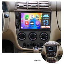 2G+64GB Android 13.0 Carplay Autoradio F&uuml;r 1997-2005 Mercedes M-Klasse W163 ML