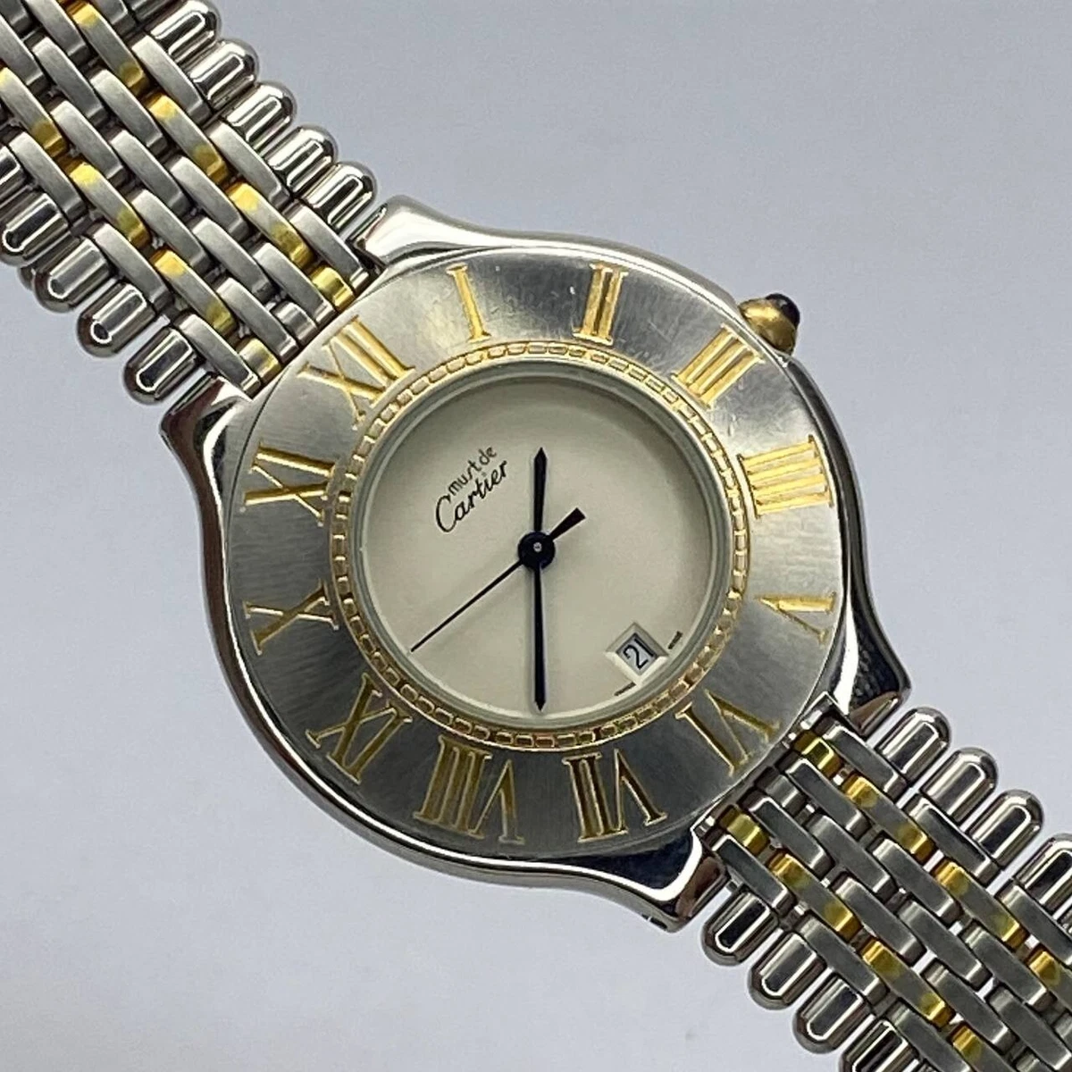 カルティエ マスト ドゥ must de 21 Cartier Must de Cartier 21 - 34 mm, Stainless Steel for sale | eBay