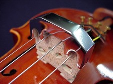 CHROME VIOLIN PRACTICE MUTE - ALMOST SILENT