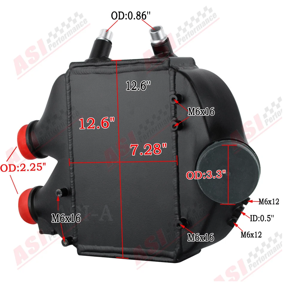 Dual Pass Charge Air Intercooler Fit 15-18 2017 BMW M3 F80 Sedan M4 F82 F83 S55 Foto 2 de 4