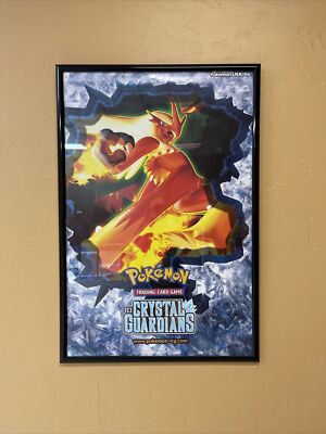 ポケモンカード　ポスター Pokémon Promotional Poster EX Crystal Guardians Blazekin Trading