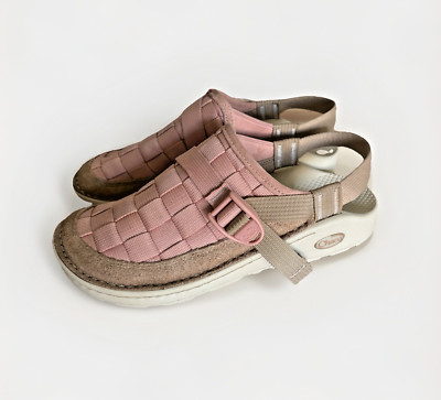 Chaco Canyon Woven Clogs Pink Women s 40 US 9 NWOT Slingback Comfort Sandals