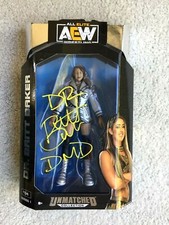 DR. BRITT BAKER DMD signed autographed AEW Unmatched figure #1 PROOF wrestling 