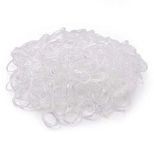 Mr. Pen- Hair Bands, Rubber Bands for Hair, Clear,800 Pack, Elastic Hair Ties, Small Hair Ties, Elastic Hair Bands, Clear Rubber Bands for Hair, Clear