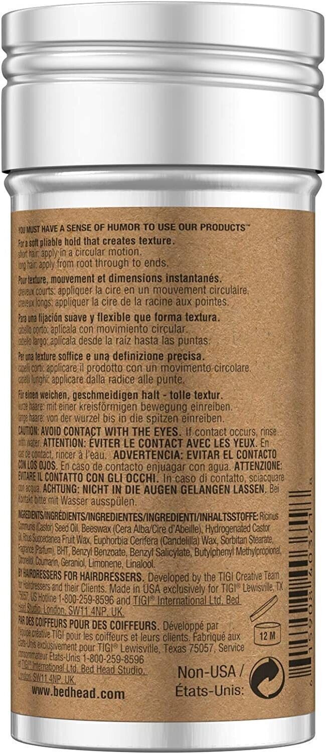 NEW 73g BED HEAD by TIGI Wax Stick for Hold & Texture UK eBay