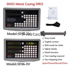 SINO SDS6-2V DRO Lathe 2 Axis Digital Readout SDS6-3V Milling 3 Axes Readouts