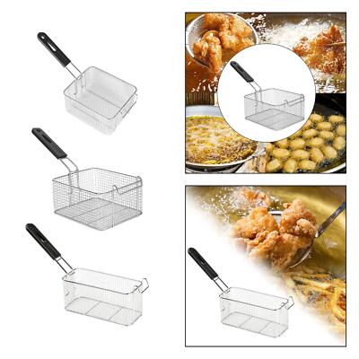 Frittierkorb Pommes Halter Edelstahl für Grillchips Cafe