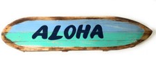 Aloha Rustic Sign on Wood Planks 40 in  sda3403100