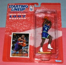 1997 MICHAEL FINLEY Dallas Mavericks Rookie #4 sole Starting Lineup