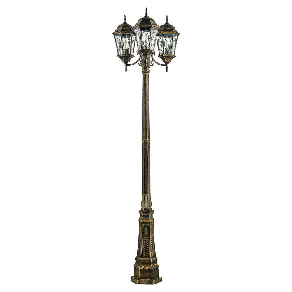 Bel Air Lighting Outdoor Lamp Post Light Fixture Set 96 in. H 3Light