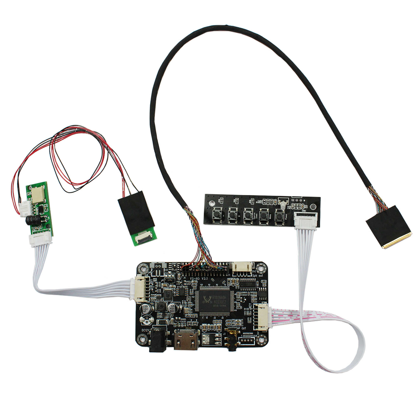 HD Audio Controller Board for 12.3"" HSD123IPW1-A00 1920x720 IPS LCD Screen